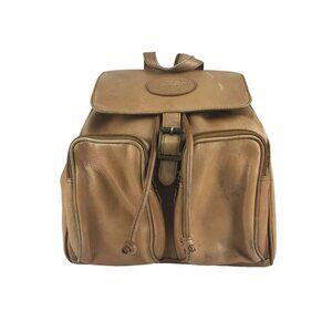 American Angel Womens Brown Leather Top Handle Adjustable Strap Backpack Bag